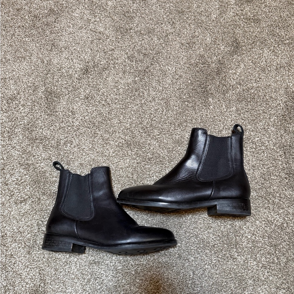 Thursday Boot Company Black Leather Chelsea Ankle Boots